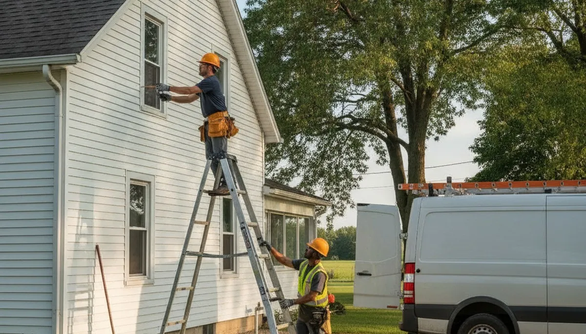 Evansville, IN plumber repairing a leaking pipe for a residential plumbing service