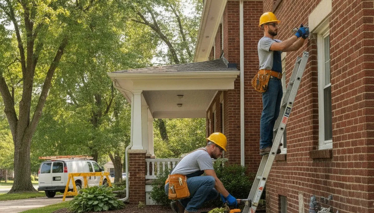 Evansville, IN plumber repairing a leak with professional plumbing tools