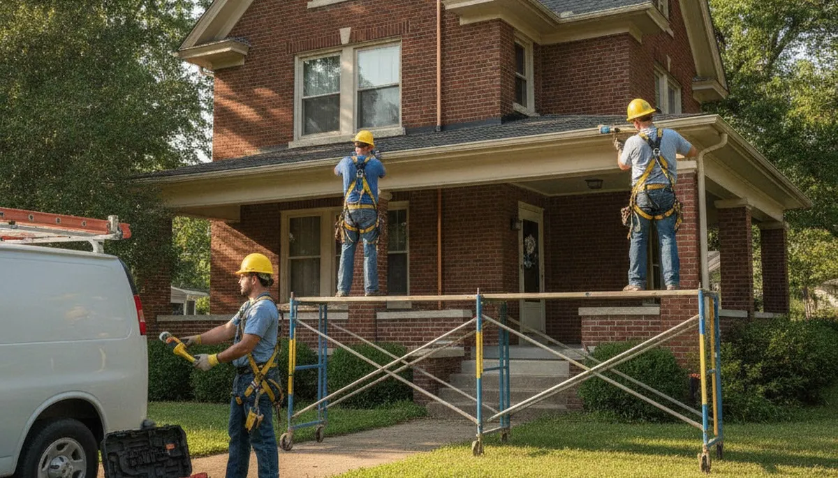 Evansville, IN plumber repairing a leaking pipe for residential plumbing service