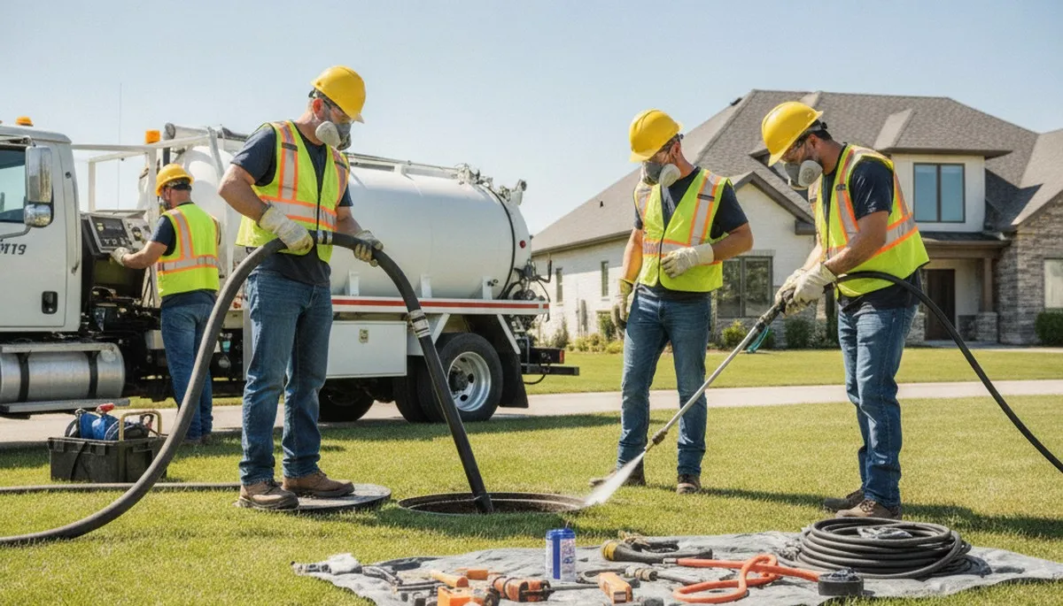 Septic tank cleaning service for Evansville, IN homes by On Call Plumbers