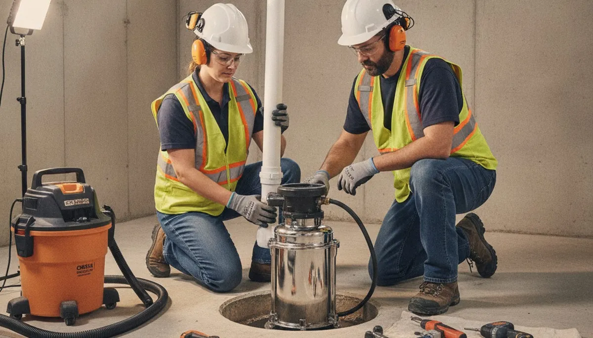 Sump pump installation for Evansville, IN homes by On Call Plumbers
